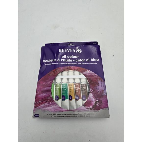 Reeves 18 Tubes Professional Artist Oil Color Set #8593301 Brand New - Picture 2 of 6